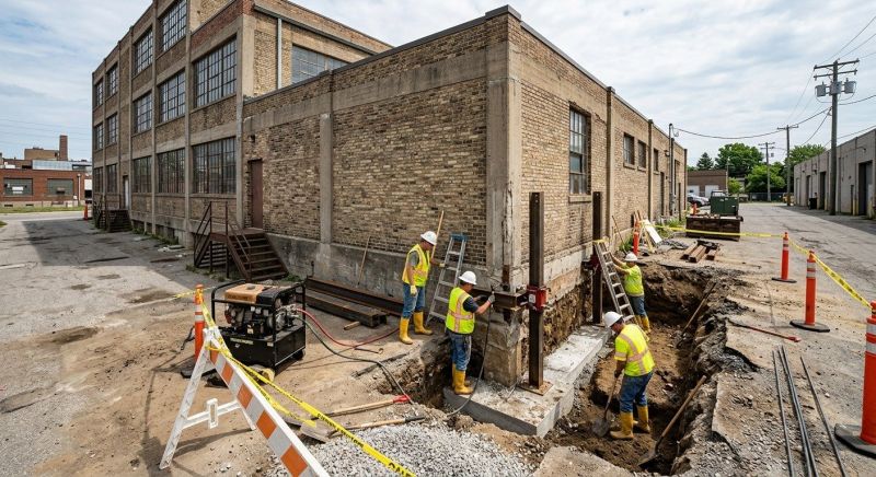 Building Foundation Repair in Ferndale, MI