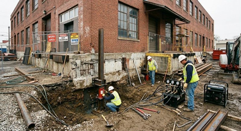 Building Foundation Repair in Hazel Park, MI