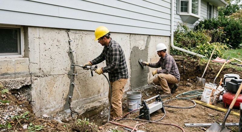 Concrete Foundation Repair in Detroit, MI