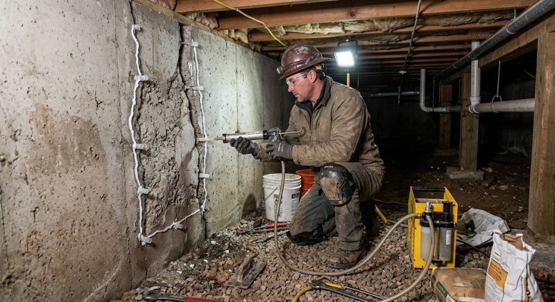 Concrete Foundation Repair in Grosse Ile, MI