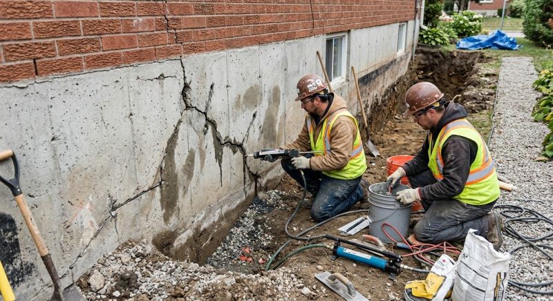 Cracked Foundation Repair in Detroit, MI