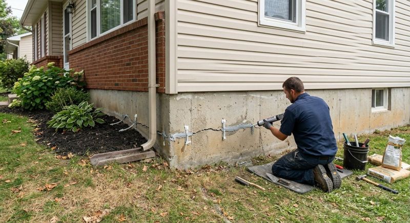 Cracked Foundation Repair in Grosse Pointe, MI