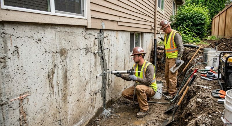 Cracked Foundation Repair in Pontiac, MI