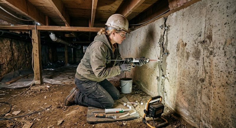 Crawlspace Foundation Repair in Keego Harbor, MI