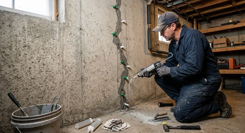 Foundation Crack Repair in Oakland County, MI