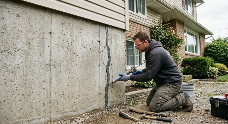 Foundation Crack Sealing in Wayne County, MI
