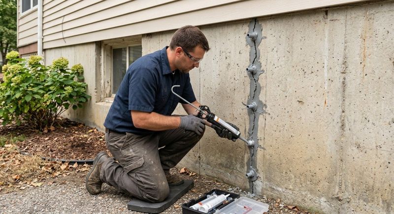 Foundation Crack Sealing in Wayne County, MI