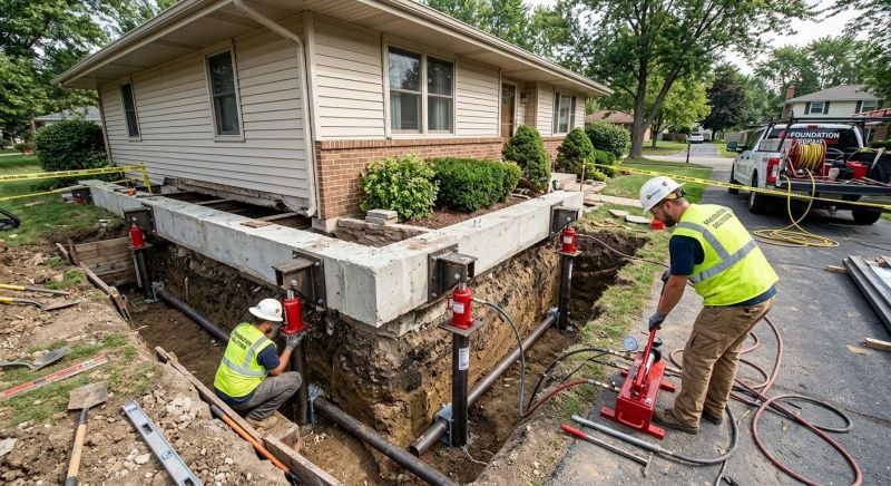 Foundation Jacking in Waterford, MI