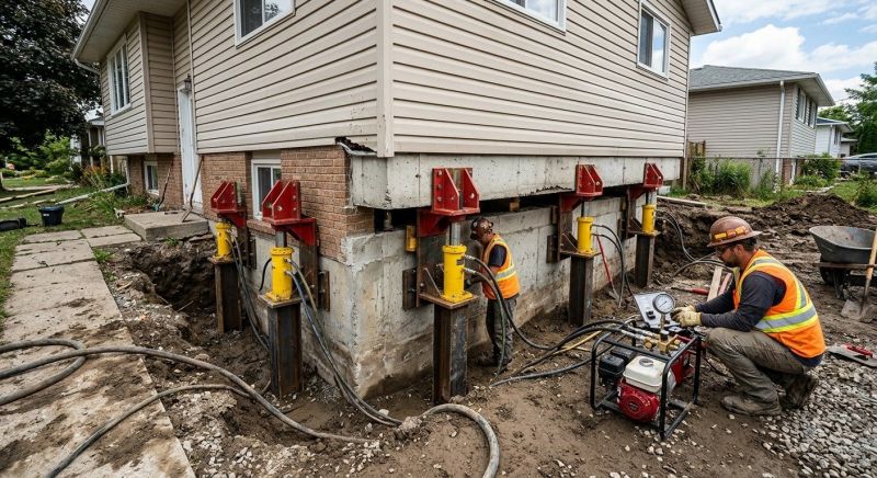 Foundation Lifting in Harrison Township, MI