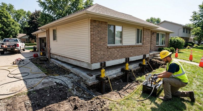 Foundation Lifting in West Bloomfield, MI