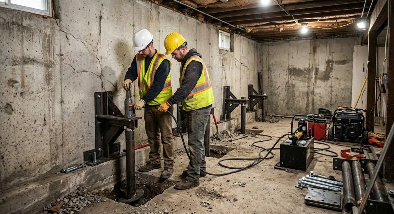 Foundation Stabilizing in Huntington Woods, MI