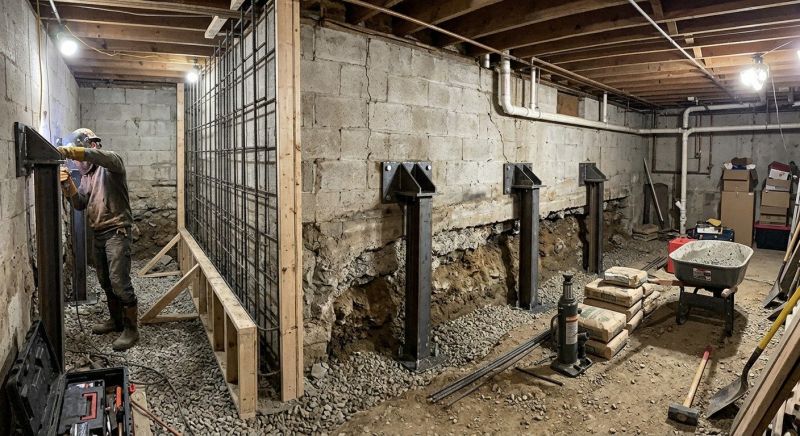 Foundation Stabilizing in Wyandotte, MI