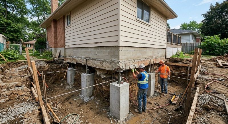 Foundation Underpinning in Wayne County, MI
