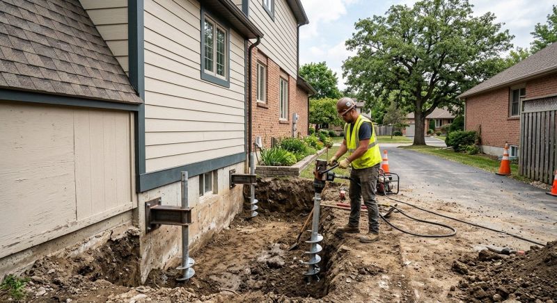 Helical Pile Installation in Wayne County, MI