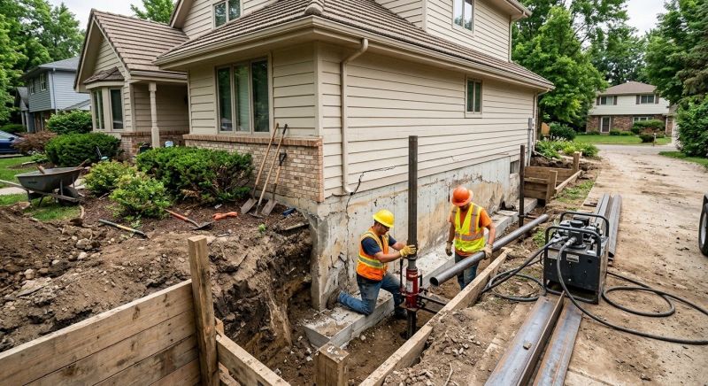 Home Foundation Repair in Dearborn Heights, MI