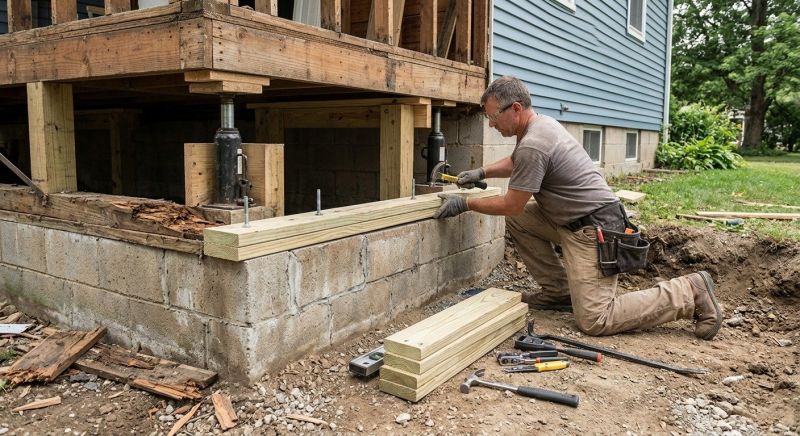 House Foundation Repair in Madison Heights, MI