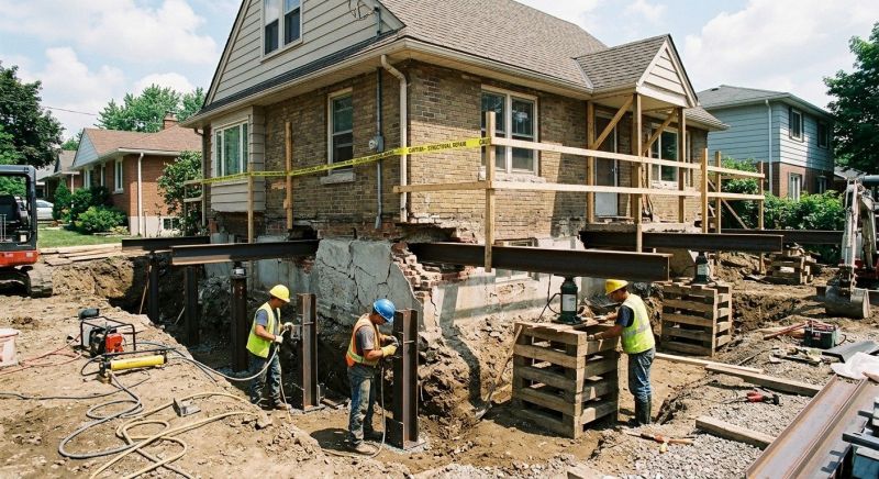 House Foundation Repair in Waterford, MI