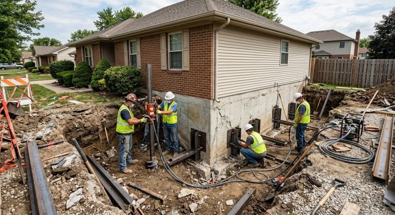 House Foundation Repair in Wayne, MI