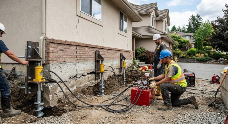 Sinking Foundation Lifting in Wayne County, MI