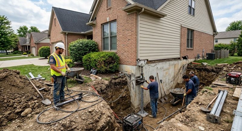 Sinking Foundation Repair in Dearborn Heights, MI