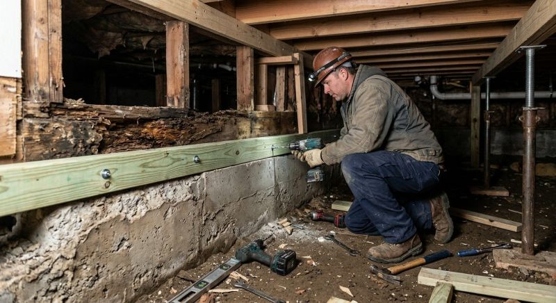 Sinking Foundation Repair in Franklin, MI