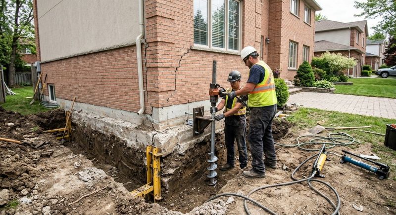 Sinking Foundation Repair in Lincoln Park, MI